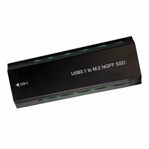 M.2 PCIe NGFF/NVMe SSD-kotelo USB3.2, 20Gbps, RGB