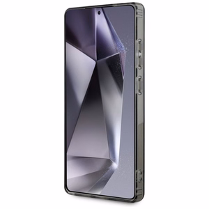 GUESS HC Magneettinen IML Glitter Circle Suojakuori Samsung Galaxy S25 Ultra Musta