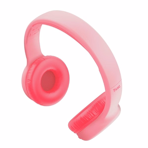 Trust Nouna Kuulokkeet mikrofonilla langallinen ja langaton pääpanta puhelut / musiikki USB Type-C Bluetooth vaaleanpunaiset