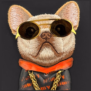 Nimmy Glasses Cool Dog -suojakuori Samsung Galaxy S26 Ultralle - musta