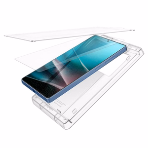 Spigen Elite Shield EZ FIT hybridilasi Samsung Galaxy S25 Ultra -puhelimelle - läpinäkyvä