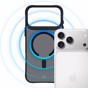 3mk Smoke MagCase iPhone 17 Pro Max:lle - musta puoliläpinäkyvä