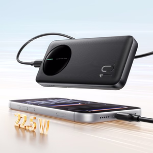 Joyroom JR-PBF12 Pro varavirtalähde 22,5 W 10000 mAh digitaalisella näytöllä 2x USB-A 1x USB-C - musta