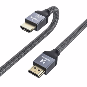 Wozinsky HDMI 2.1 -kaapeli 8K 60 Hz 48 Gbps / 4K 120 Hz / 2K 144 Hz 3 m hopea (WHDMI-30)