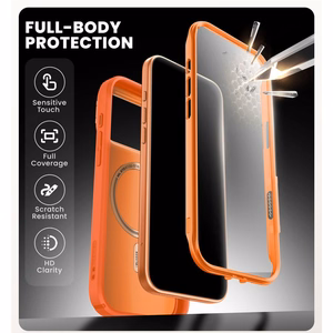 Supcase IBLSN Ares Flip MagSafe Suojakuori iPhone 17 Pro Max:lle - Oranssi