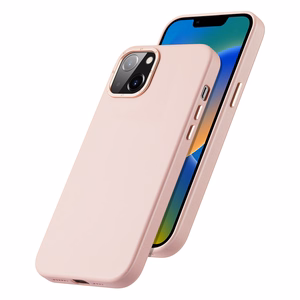 Dux Ducis Grit Nahkakotelo iPhone 14 Plus:lle Elegantti tekonahkakotelo (MagSafe-yhteensopiva) Vaaleanpunainen