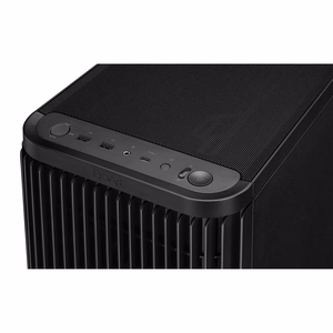 ASUS ProArt PA401 – mid-tower PC case with tempered-glass side panel and PWM fans, black
