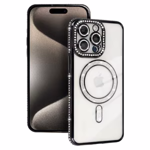 Bling Magsafe Case for iPhone 16 Pro black