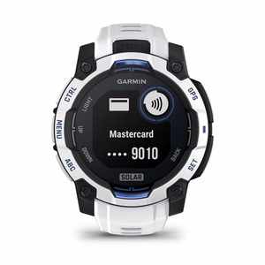 Garmin Instinct 3 Solar -kello, 45 mm, valkoinen
