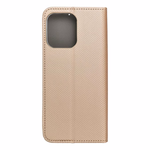 Puhelinkotelo SMART CASE Book MOTOROLA G75 - kultainen