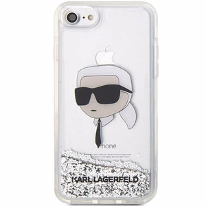 Karl Lagerfeld KLHCI8LNKHCH iPhone 7/8/ SE 2020/2022 silver/silver hardcase Glitter Karl Head