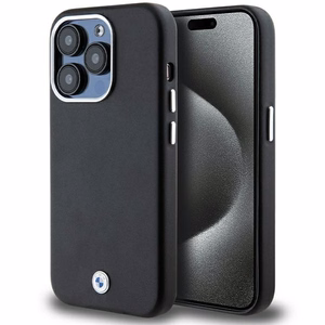 BMW Signature Wrapped Metal MagSafe Suojakuori iPhone 14 Pro Maxille - musta