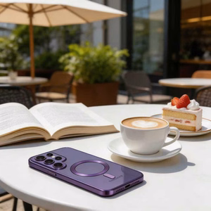 Tech-Protect MagFlex MagSafe -suojakuori Samsung Galaxy S26 Ultra:lle - läpinäkyvä violetti