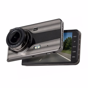 DVR979G Full HD G-sensor LCD autokamera peruutuskameralla - beige