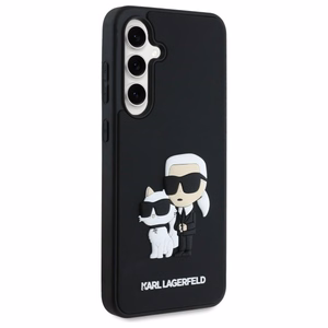 Karl Lagerfeld 3D Rubber Karl&Choupette Case for Samsung Galaxy S24 FE - Black