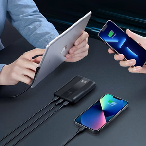 Ulkoinen akku Forcell F-Energy Energo P10K2 QC3.0 PD 3A 22,5W 10000 mAh musta
