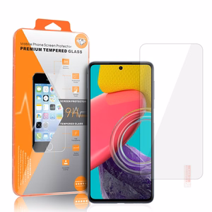 Karkaistu lasi oranssi kehys Samsung Galaxy M53 5G:lle