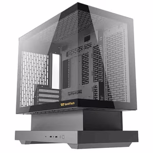 Darkflash F1 computer case (Black) + 6 ARGB fans