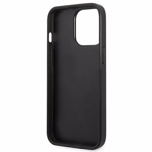 Karl Lagerfeld Saffiano Plaque Suojakuori iPhone 13 Pro Max 6.7" - Hopeinen