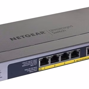 Netgear GS108PP – hallitsematon Gigabit Ethernet -verkkokytkin PoE-tuella, musta