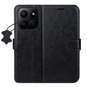 Smart Luxe nahkainen suojakuori Motorola Edge 70 Fusion musta
