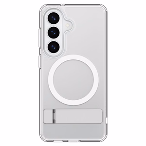 Spigen Ultra Hybrid S Mag MagSafe Suojakuori Samsung Galaxy S26:lle - läpinäkyvä ja valkoinen