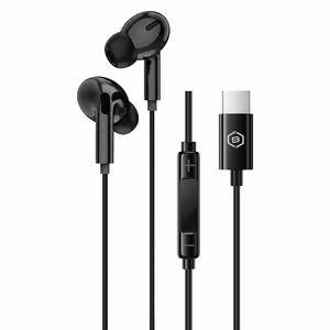 Blavec BHS-01 USB-C -nappikuulokkeet mikrofonilla ja DAC-muuntimella (BHS01-B), mustat