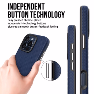 Perfectionists Triangle Mag Case iPhone 13 Pro navy blue