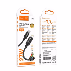 Hoco X89 kaapeli USB C - Lightning PD 27W 2 m musta