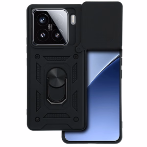 Slide Camera Armor Suojakuori Xiaomi 15 Pro 5G:lle musta