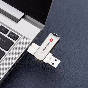 FORCELL F-DATA USB-muistitikku Metal Duo 16GB USB3.2 Gen 1 (USB A / Type C) hopea