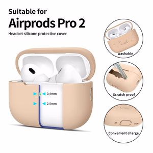 Tech-Protect Silikoninen Suojakuori Apple AirPods Pro 1 / 2:lle - beige