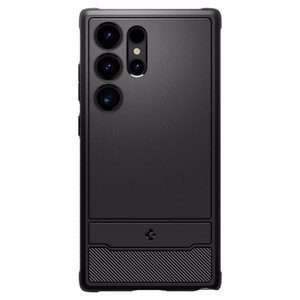 Spigen Rugged Armor suojakuori Samsung Galaxy S24 Ultra:lle matta musta