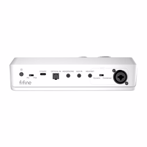 Fifine SC8W RGB gaming mixer (white)