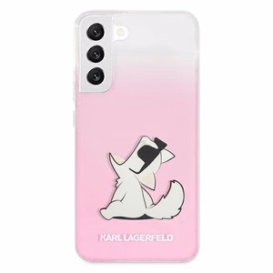 Karl Lagerfeld Choupette Syö tapauksessa Samsung Galaxy S22+ - vaaleanpunainen