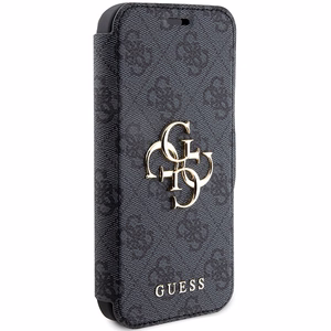 Guess 4G Metal Logo suojakuori iPhone 15 Pro:lle - harmaa