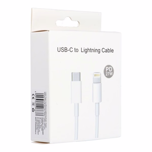 Kaapeli Type C - Lightning PD 3A 27W C291 BOX 1 m valkoinen