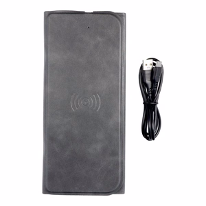 Mouse pad with wireless charger 15W OJD-82 brown grey