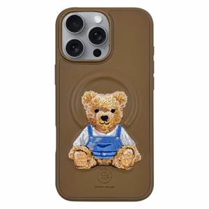 Zuck Bear Everley iPhone 16 Suojakuori Kultainen