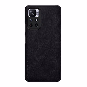 Nillkin Qin Asia Flip Case Xiaomi Redmi Note 11T 5G / 11S 5G / 11 5G (Kiina) / Poco M4 Pro 5G - Musta