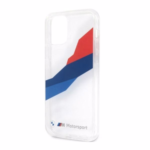 BMW Motorsport Tricolor Kotelo iPhone 12 Pro Max - läpinäkyvä - läpinäkyvä