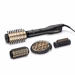 BaByliss Big Hair Luxe AS970E – kuumailmamuotoiluharja, 3 lämpöasetusta, 650 W, musta/kultainen