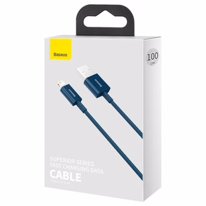 Baseus Superior USB - Lightning kaapeli 1 m 2,4A (sininen) CALYS-A03