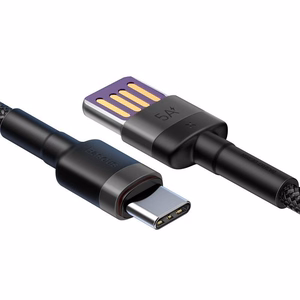 Baseus cable Cafule HW QC USB - USB-C 1,0 m gray-black 40W