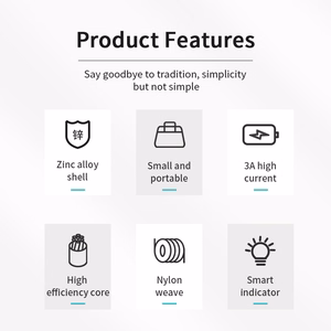 Joyroom Sharp Series S-M411 USB-A / micro USB 3A 1.2m kaapeli latausilmaisimella - musta