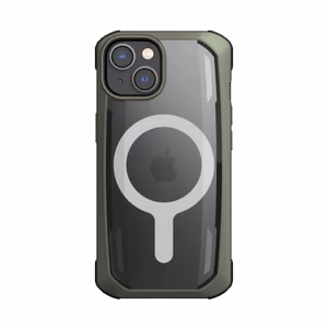 Raptic X-Doria Secure Case iPhone 14 Plus MagSafe panssaroitu suojus vihreä