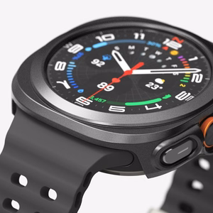 Ringke Slim & Tempered Glass suojakuori- ja lasisetti Samsung Galaxy Watch Ultra 47mm -kellolle – musta