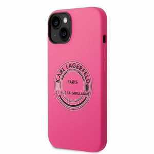 Karl Lagerfeld KLHCP14MSRSGRCF iPhone 14 Plus 6.7 kovakuori vaaleanpunainen / vaaleanpunainen Silicone RSG