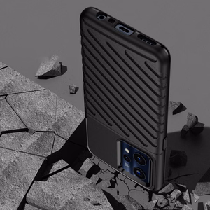 Thunder Case Joustava panssaroitu suojus Realme 9 Pro + (9 Pro Plus) musta