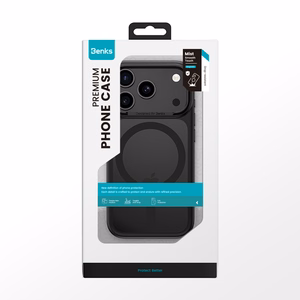 Benks Magnetic Mist Case -suojakuori metallikehyksellä (K069) Iphone 17 Pro:lle, musta (kameran ohjauspainike)